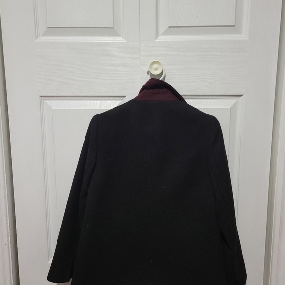 Black Topshop Wool Coat - Picture 4 of 4